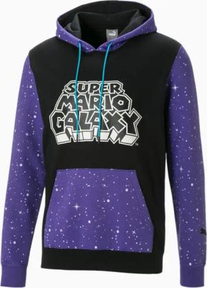 Puma Super Mario Nintendo Black Purple Hoodie 589098 02