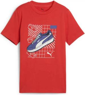 PUMA T-Shirt GRAPHICS TEE IV B Regular Fit, Rundhalsausschnitt, Kurzarm, für Jugendliche