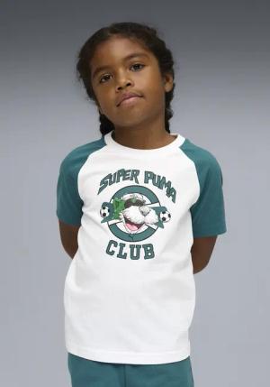 PUMA T-Shirt "SUPER GRAPHIC TEE PS" Regular Fit, Kurzarm, Rundhalsausschnitt, für Kinder
