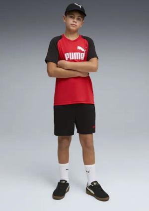 PUMA Trainingsanzug ESS NO.1 LOGO POLY TEE AND SHORTS SET B (2-tlg), zweiteiliges Set, mit DryCELL Technologie, atmungsaktiv