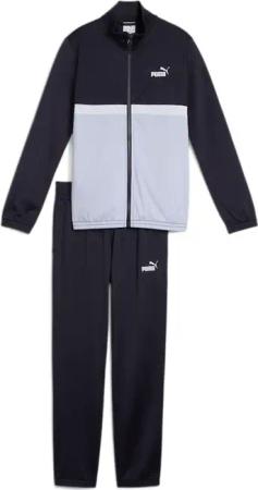 PUMA Trainingsanzug "POLY COLORBLOCK SUIT B" 2 Stk. für Jugendliche, Regular Fit, mit geripptem Kragen