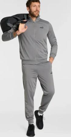 PUMA Trainingsanzug "POLY TAPE SUIT" 2 Stk. zweiteiliges Set, mit hohem Kragen, mit gerippten Bündchen