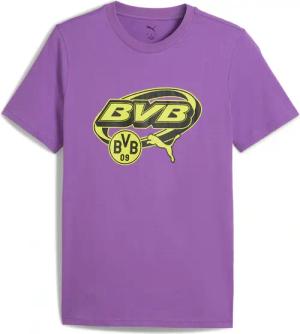 PUMA Trainingsshirt "BVB FTBLCULTURE TEE" Regular Fit, Kurzarm, Rundhalsausschnitt, aus Baumwolle