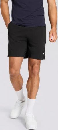 PUMA Trainingsshorts M TAD FOUNDATIONS 7" WOVEN SHORT W/ ZIP POCKETS atmungsaktives Material, feuchtigkeitsableitende dryCELL Technologie