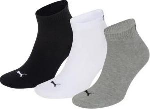 Puma Unisex Herren Damen Quarter Socken PLAIN - 3er Pack