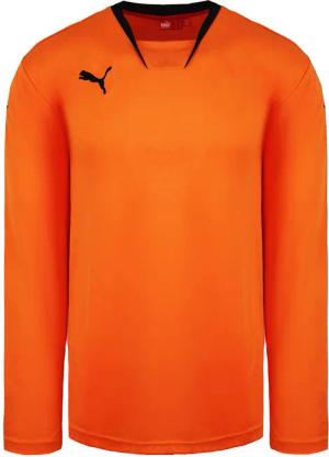 Puma V-Kon langhärme orange schwarzes fußballhemd 700386 08
