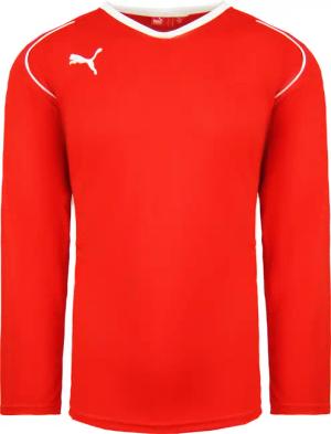Puma V5.08 Langarm Shirt V-Ausschnitt Rote Herren Fußballtop 700472 01