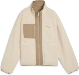 PUMA Wendejacke REVERSIBLE HYBRID SHERPA JACKET mit WarmCELL Technologie, Relaxed Fit, mit Nahttaschen
