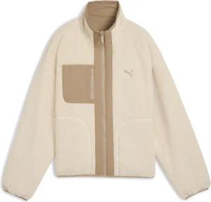 PUMA Wendejacke "REVERSIBLE HYBRID SHERPA JACKET" ohne Kapuze mit WarmCELL Technologie, Relaxed Fit, mit Nahttaschen