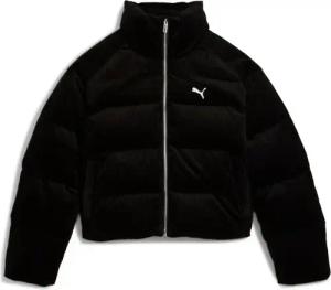 Puma Winterjacke - WARDROBE ESS Corduroy Puffer Jacket - XS bis XL - für Damen - Größe S - schwarz