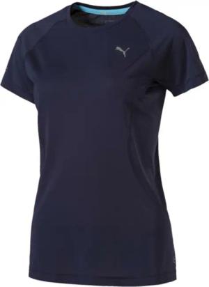 Puma Womens PowerCool Speed ​​kurzärmeliges T-Shirt T-Shirt Navy 515094 01
