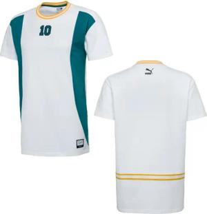 Puma x Clyde NBA Herren T-Shirt Kurzarm Top White 572474 02 A10d