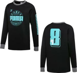 Puma X Diamond Crew Sweatshirt Grafikspringer schwarz 575355 01