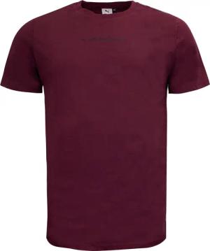 Puma x Les Benjamins Logo T-Shirt Casual Graphic Mens Top Burgund 578532 96