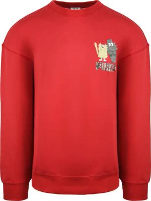 Puma x Michael Lau Long Sleeve Crew Hals Rote Herren Grafik Sweatshirt 530358 22