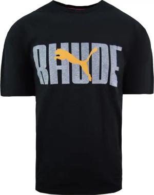 Puma x Rhude Graphic Kurzärmel Crew Neck Schwarze Herren T-Shirt 596757 51