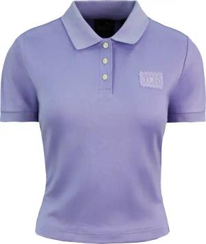Puma x Rihanna Fenty Baby Polo geschnittenes Hemd Lavendel Damen Top 574286 01