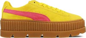 Puma x Rihanna Fenty gesteckte Creather Womens Yellow Trainer