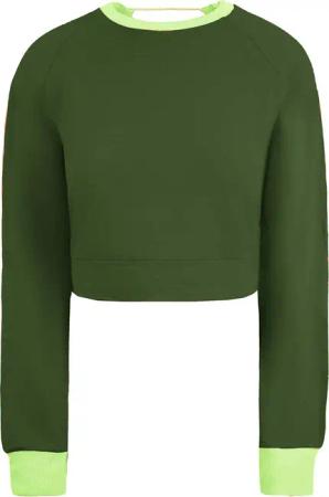 Puma x Rihanna Fenty Sweatshirt Green Womens Pullover 577290 01