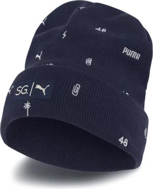Puma x Selena Gomez Mütze überall über Print Logo Hut Navy 022359 01