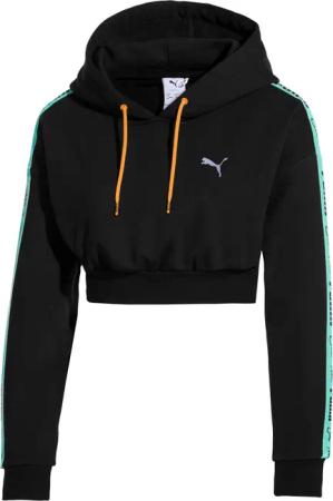 Puma x Sue Tsai Cropped Damenhodie mit Gekleber Logo Jumper Black 578211 01