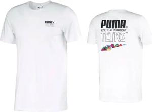 Puma x Tetris Kurzarm T-Shirt T-Shirt Top White Herren 597138 02