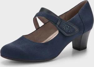 Pumps mit Klettverschluss - blau - Gr. 42 von Goldner Fashion