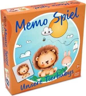 PUNALU Lernspielzeug Tierbaby Memorie für Kinder ab 2 Jahren, Memo Spiel, Lernspiel