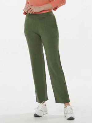 PUNTO & FILO Strickhose Schlupfhose koerpernah mit edlem Galonstreifen