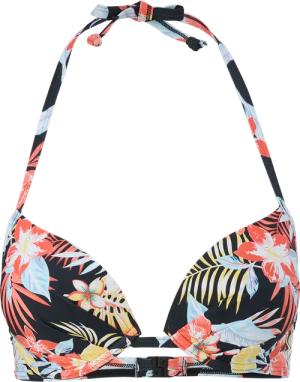 Push up-Bikinitop mit Blumenmuster