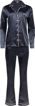 Pyjama in Satin-Optik mit zusätzlicher Schlafmaske