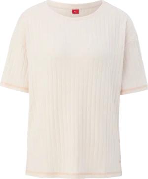 Pyjama-Shirt mit Rippstruktur