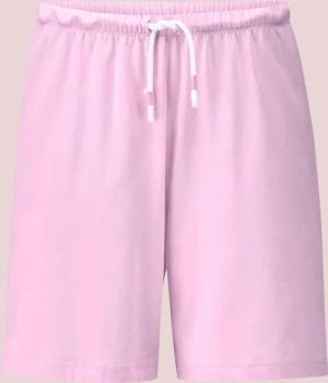 Pyjama-Shorts mit Schlupfbund und Kordel - rosé - Gr. S von Goldner Fashion