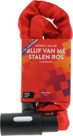 Python-Schloss Amsterdam 750 Kettenschloss rot