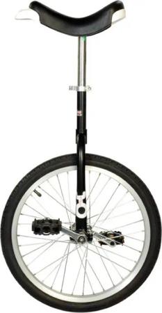 QU-AX Einrad OnlyOne 20", schwarz, Alufelge, Reifen schwarz