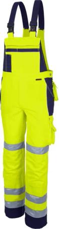QUALITEX HIGH QUALITY WORKWEAR Latzhose PRO WS warngelb/marine Herren: 110