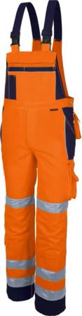 QUALITEX HIGH QUALITY WORKWEAR Latzhose PRO WS warnorange/marine Damen: 54 Herren: 60