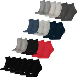 Quarter Socken 12 Paar weich komfortabel Herren Damen Unisex - Soft Cotton