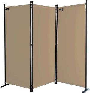 Quick Star Paravent Paravent 3tlg. 170x165cm Sand