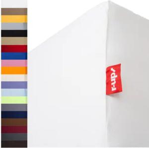 r-up Spannbettlaken Klasse 90x200 bis 200x220cm erhältlich! 200 g/m², Baumwolle, Gummizug: fest eingenähtes dauerelastisches Rundumgummi, (1 Stück), (90x200-100x220, 15-35cm Matratzenhöhe, weiss)