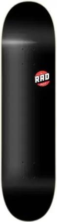 RAD Blank Logo Skateboard Deck - 8" - Black Maple