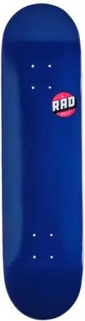 RAD Blank Logo Skateboard Deck - 8" - Blue Maple