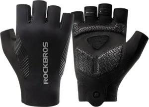 Radhandschuhe Kurzfinger Frühling/Sommer/Herbst - schwarz