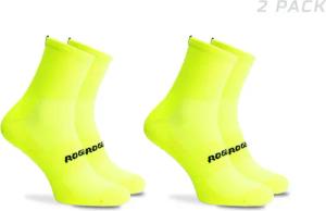 Radsport Socken Herren und Damen 2er-Pack - Coolmax - Neon-Gelb - Essential