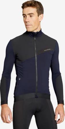 Radtrikot langarm MTB XC Zwischensaison Herren blau