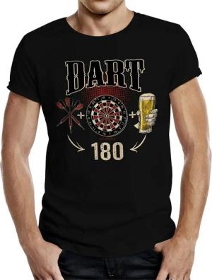 RAHMENLOS® T-Shirt für Dart-Spieler: Dart 180 Flights