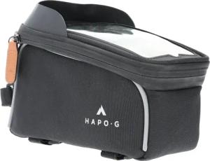Rahmentasche Fahrrad 1,6L Schwarz - Smartphone-Halter mit Sonnenschutz - HAPO-G