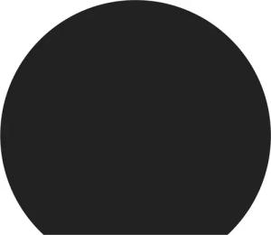 Raik Bodenschutzplatte Raik Bodenplatte Kreisabschnitt schwarz pulverbeschichtet 110 x 950 cm