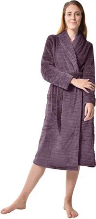 RAIKOU Damenbademantel RAIKOU Damen Morgenmantel Saunamantel weiches und super flauschiges, 100% Polyester, ohne Kapuze, Mit passendem Gürtel, 100% Kuschlig Weiche Microfaser,onhe kapuze