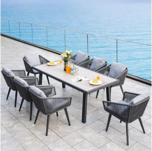 Rainsworth Gartenlounge-Set Gartenlounge set rattan set für 4 Personen,6 Personen,8 Personen, (9-tlg), Bestehend aus 1 Tisch und 8 Sesseln mit Kissen und Sitzkissen